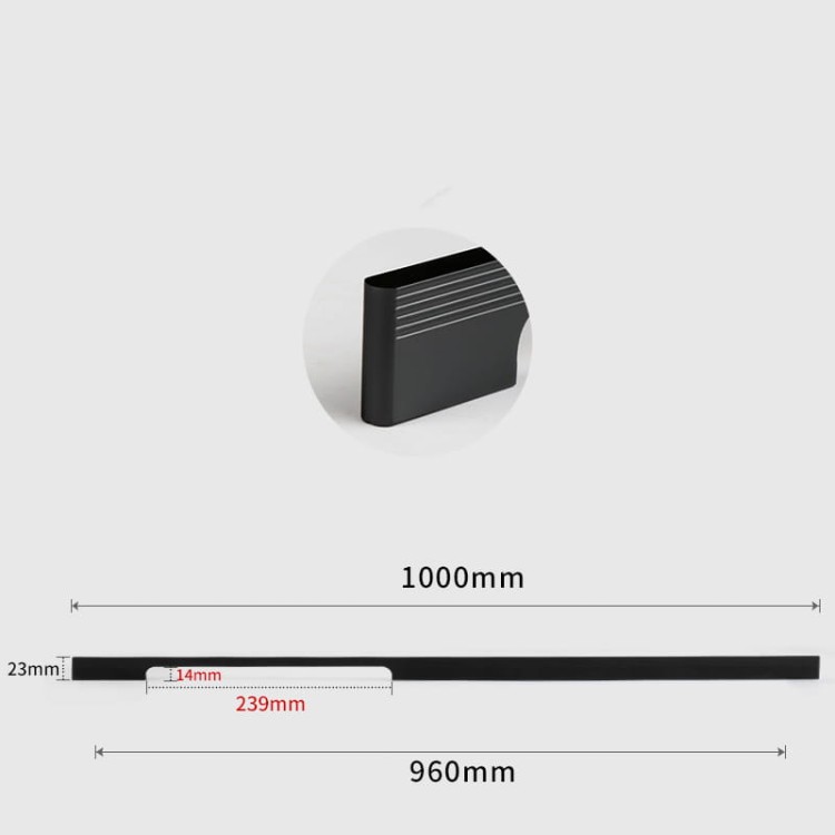 Uchwyt meblowy Vista – nowoczesny, minimalistyczny uchwyt w kolorach czarny, szampańskie złoto i szary popielaty, w rozmiarach 96–960 mm, do mebli kuchennych, łazienkowych, szafek, szuflad i komód – sklep euchwyty.pl.