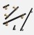 Uchwyt meblowy Pina – elegancki T-Bar z dekoracyjnymi wspornikami w zestawieniu czerni ze złotem lub chromem, dostępny jako gałka i w rozmiarach 96 / 128 / 160 mm, idealny do szaf, komód i drzwi przesuwnych – sklep euchwyty.pl