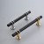 Uchwyt meblowy Pina – elegancki T-Bar z dekoracyjnymi wspornikami w zestawieniu czerni ze złotem lub chromem, dostępny jako gałka i w rozmiarach 96 / 128 / 160 mm, idealny do szaf, komód i drzwi przesuwnych – sklep euchwyty.pl