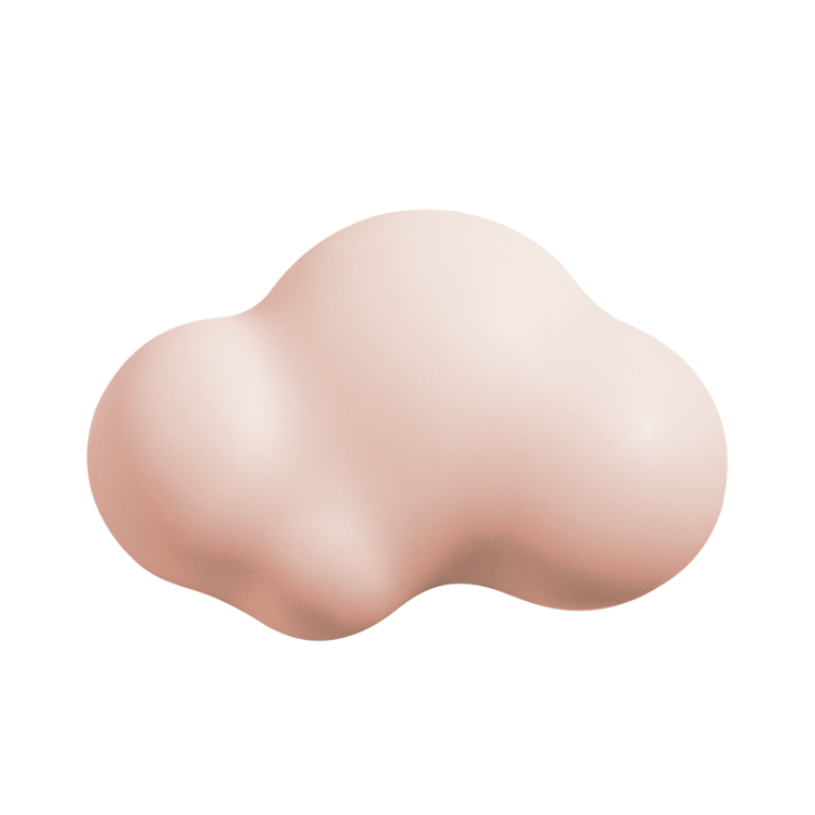 Kindermöbelgriff Cloud in Form einer pastellfarbenen Wolke, ideal für Kinderzimmer, Kindergarten oder Krippe. Farben: Rosa, Grün, Blau und Weiß. Weiche, sichere Kanten und kindlicher skandinavischer Stil.