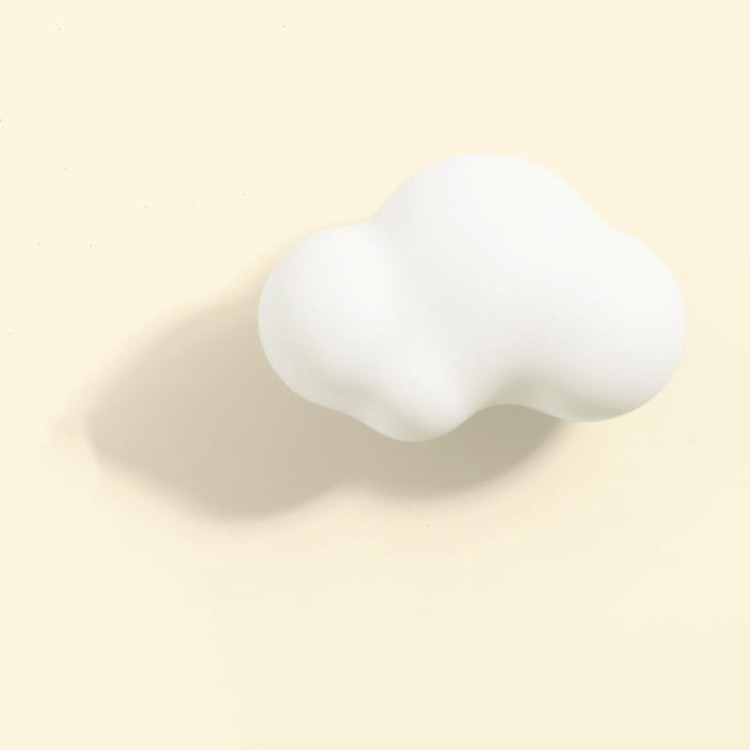 Uchwyt meblowy Cloud w kształcie pastelowej chmurki, idealny do pokoju dziecka, przedszkola lub żłobka. Kolory: różowy, zielony, niebieski, biały. Miękkie, bezpieczne krawędzie i dziecięcy, skandynawski styl.