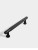Podłużny czarny matowy uchwyt meblowy Fonda, rozstaw 192 mm do szuflad