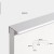 Długi srebrny uchwyt krawędziowy Bravo z profilu aluminiowego, rozstaw 224 mm